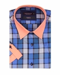 Luxury Check Short Sleeved Shirt SS 186 - Thumbnail