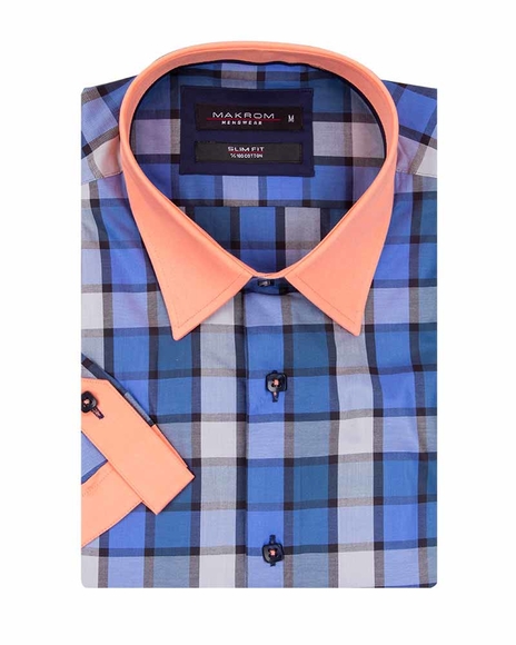 MAKROM - Luxury Check Short Sleeved Shirt SS 186 (1)