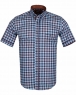 Luxury Check Short Sleeved Shirt with Chest Pocket SS 6050 - Thumbnail
