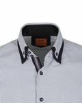 Luxury Classical Double Collar Long sleeved Mens Shirt SL 6615 - Thumbnail