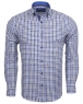 Luxury Cotton Check Classical Long Sleeved Mens Shirt SL 5849 - Thumbnail