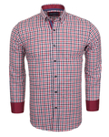 Luxury Cotton Check Classical Long Sleeved Mens Shirt SL 5849 - Thumbnail