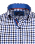 Luxury Cotton Check Classical Long Sleeved Mens Shirt SL 5849 - Thumbnail