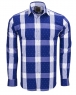 Luxury Cotton Check Classical Long Sleeved Mens Shirt SL 5990 - Thumbnail