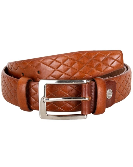 MAKROM - Luxury Diamond Pattern Leather Belt B 20