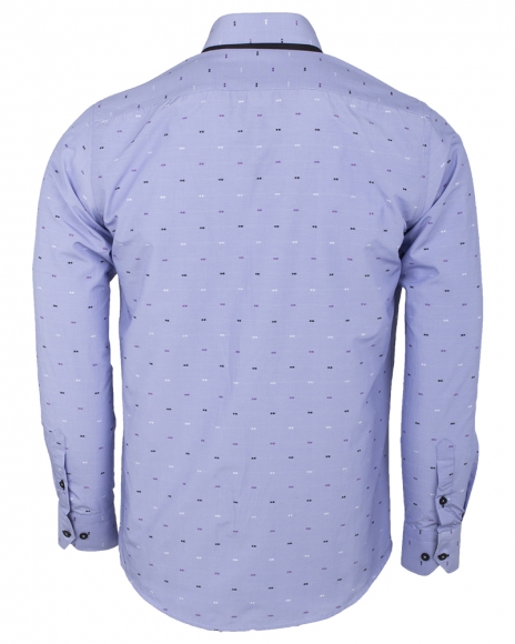 Luxury Double Collar Long Sleeved Mens Shirt SL 6496