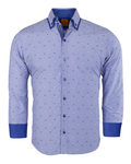 Luxury Double Collar Long Sleeved Mens Shirt SL 6496 - Thumbnail