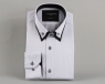 Luxury Double Collar Plain Long Sleeved Mens Shirt with Inside Details SL 5514 - Thumbnail