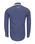 Luxury Double Collar Polka Dot Printed Long Sleeved Mens Shirt SL 6352 - Thumbnail