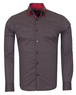 Luxury Double Collar Striped Mens Long Sleeved Mens Shirt SL 6741 - Thumbnail