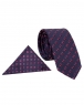 Luxury Double Line Printed Quality Necktie KR 15 - Thumbnail