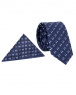 Luxury Double Line Printed Quality Necktie KR 15 - Thumbnail