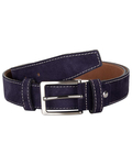 Luxury Double Ply Suede Leather Belt B 32 - Thumbnail