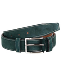 Luxury Double Ply Suede Leather Belt B 32 - Thumbnail