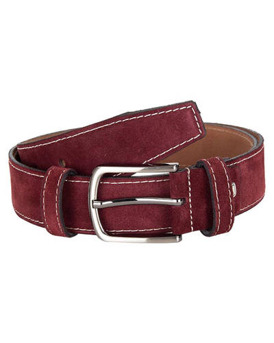 MAKROM - Luxury Double Ply Suede Leather Belt B 32 (Thumbnail - )