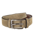 Luxury Double Ply Suede Leather Belt B 33 - Thumbnail