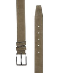 Luxury Double Ply Suede Leather Belt B 33 - Thumbnail