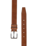 Luxury Double Ply Suede Leather Belt B 33 - Thumbnail