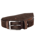 Luxury Double Ply Suede Leather Belt B 34 - Thumbnail