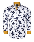 Luxury Floral Printed Long Sleeved Mens Shirt SL 6236 - Thumbnail