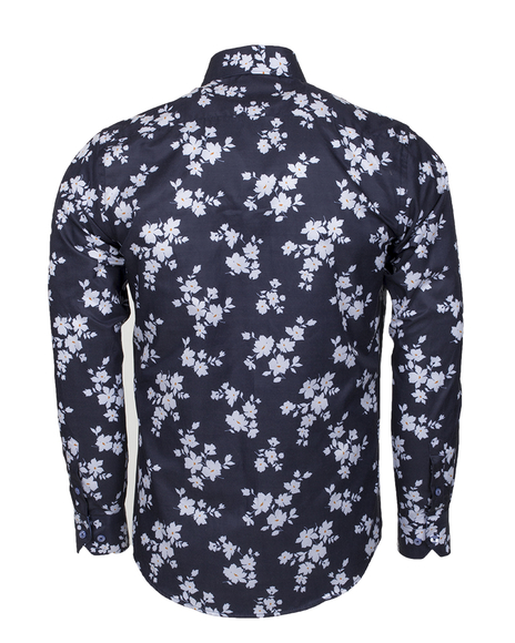 Luxury Floral Printed Long Sleeved Mens Shirt SL 6236