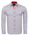 Luxury Floral Printed Long Sleeved Mens Shirt SL 6811 - Thumbnail