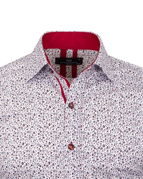 Luxury Floral Printed Long Sleeved Mens Shirt SL 6811