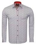 Luxury Floral Printed Long Sleeved Mens Shirt SL 6811 - Thumbnail