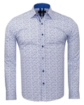 Luxury Floral Printed Long Sleeved Mens Shirt SL 6811 - Thumbnail