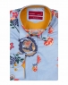 Luxury Floral Printed Long Sleeved Womens Shirt LL 3294 - Thumbnail