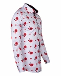 Luxury Floral Printed MAKROM Mens Shirt SL 6577 - Thumbnail