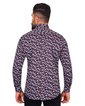 Luxury Floral Printed Mens Long Sleeved Mens Shirt SL 6848 - Thumbnail