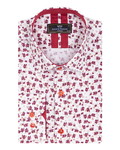 Luxury Floral Printed Mens Shirt with Details SL 7063 - Thumbnail