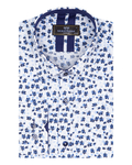 Luxury Floral Printed Mens Shirt with Details SL 7063 - Thumbnail