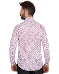 Luxury Floral Printed Mens Shirt with Details SL 7063 - Thumbnail