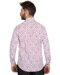 Luxury Floral Printed Mens Shirt with Details SL 7063 - Thumbnail
