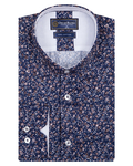 Luxury Floral Printed Pure Cotton Mens Shirt SL 6885 - Thumbnail