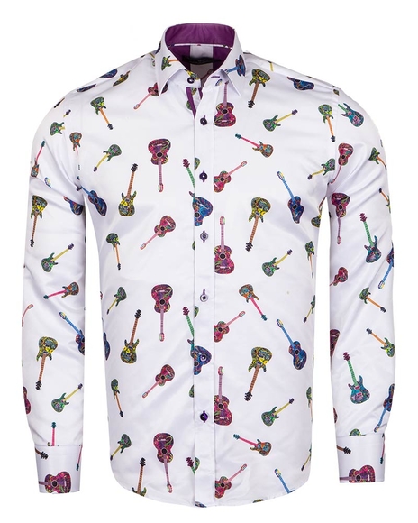 Luxury Guitars Printed Mens Shirt SL 6924