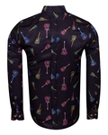 Luxury Guitars Printed Mens Shirt SL 6924 - Thumbnail