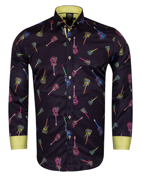 Luxury Guitars Printed Mens Shirt SL 6924