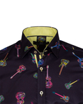 Luxury Guitars Printed Mens Shirt SL 6924 - Thumbnail