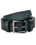 Luxury Knit Design Leather Belt B 09 - Thumbnail