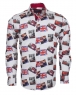 Luxury London Places Printed Long Sleeved Mens Shirt SL 5730 - Thumbnail