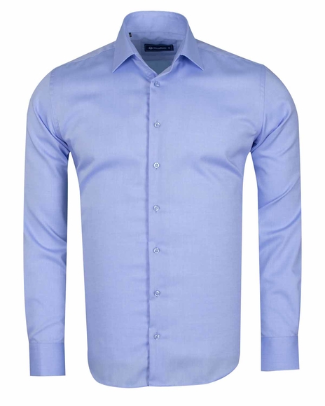 Oscar Banks - Luxury Long Sleeved Classical Cotton Mens Shirt SL 6418