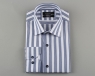 Luxury Long Sleeved Cotton Striped Shirt 5405 - Thumbnail
