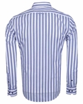 Luxury Long Sleeved Cotton Striped Shirt 5405 - Thumbnail