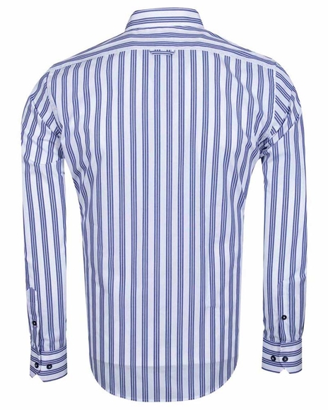 Luxury Long Sleeved Cotton Striped Shirt 5405