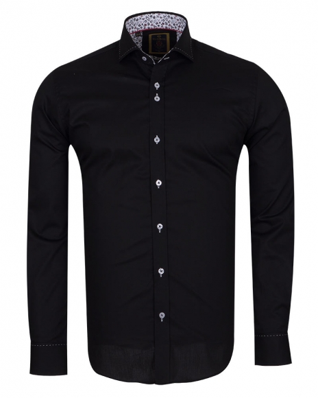 Luxury Long Sleeved Mens Shirt With Collar Contrast SL 6556