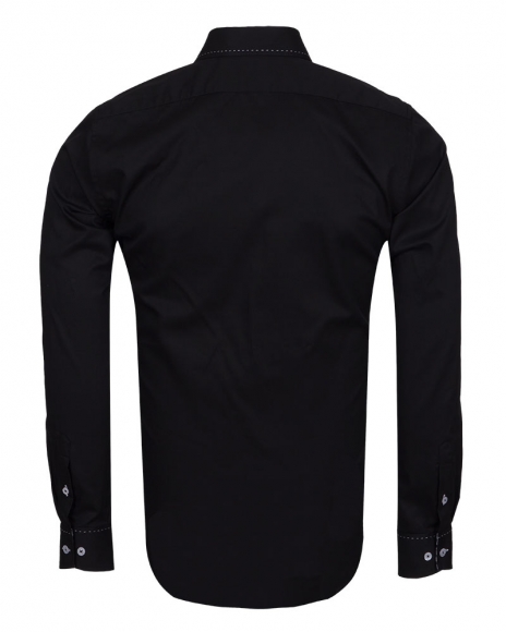 Luxury Long Sleeved Mens Shirt With Collar Contrast SL 6556