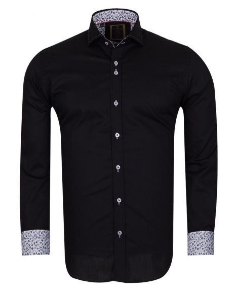 Luxury Long Sleeved Mens Shirt With Collar Contrast SL 6556